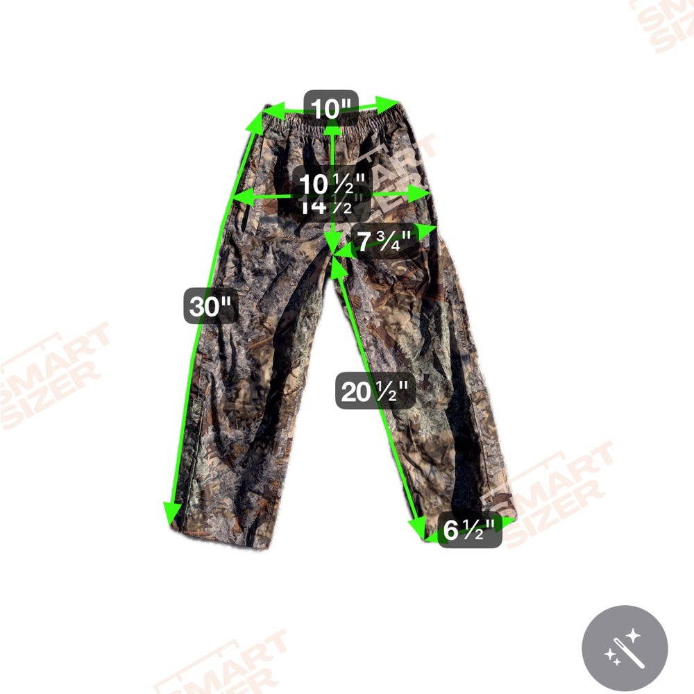 King’s Shadow Camo Kids Boys Girls Medium Camo Hunting Rainwear Waterproof Pants - Picture 7 of 8